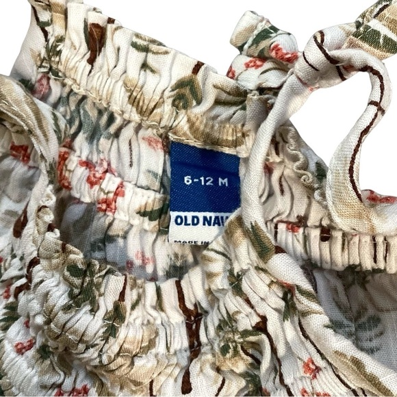 Old Navy Girls Sleeveless Tie-Knot Jumpsuits Tigers & Pretty Palms 6-12 Months - Picture 5 of 16